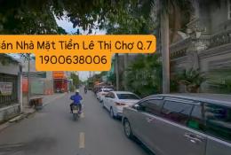 Hot! mặt tiền Lê Thị Chợ, quận 7, giá rẻ bèo thích hợp kinh doanh sinh lời, sổ hồng riêng, XDTD
