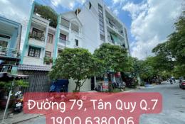 Cần bán nhà mặt tiền đường Số 79 và đường 85, P Tân Quy, Quận 7 DT: 10m x18.3m, trệt, lầu giá 27 tỷ