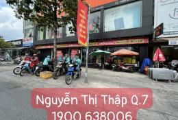 Cần bán nhà mặt đường Nguyễn Thị Thập, P Tân Phú, Quận 7 DT: 10m x 30m, nở hậu 16m