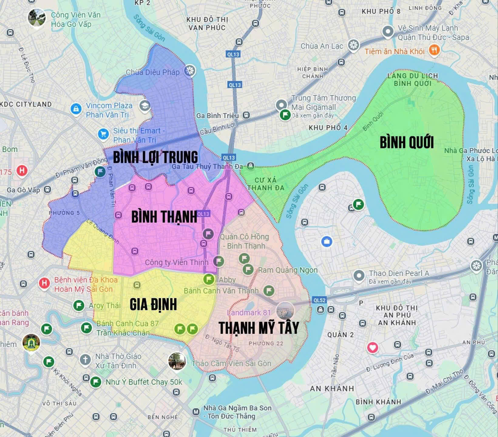 BÌNH THẠNH  - CÁC PHƯỜNG MỚI