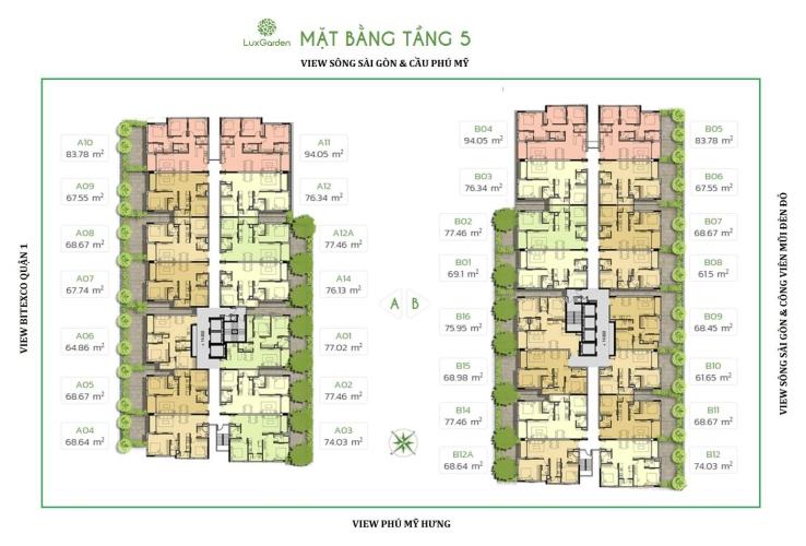 MAT BANG TANG 5 Lux Garden Quận 7  Nguyễn Văn Quỳ