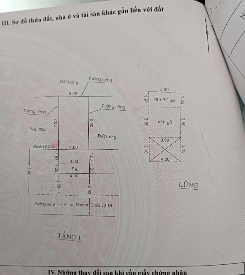 Bán nhà mặt tiền Đường số 8, Bình Hưng Hòa B, Bình Tân - 40m2